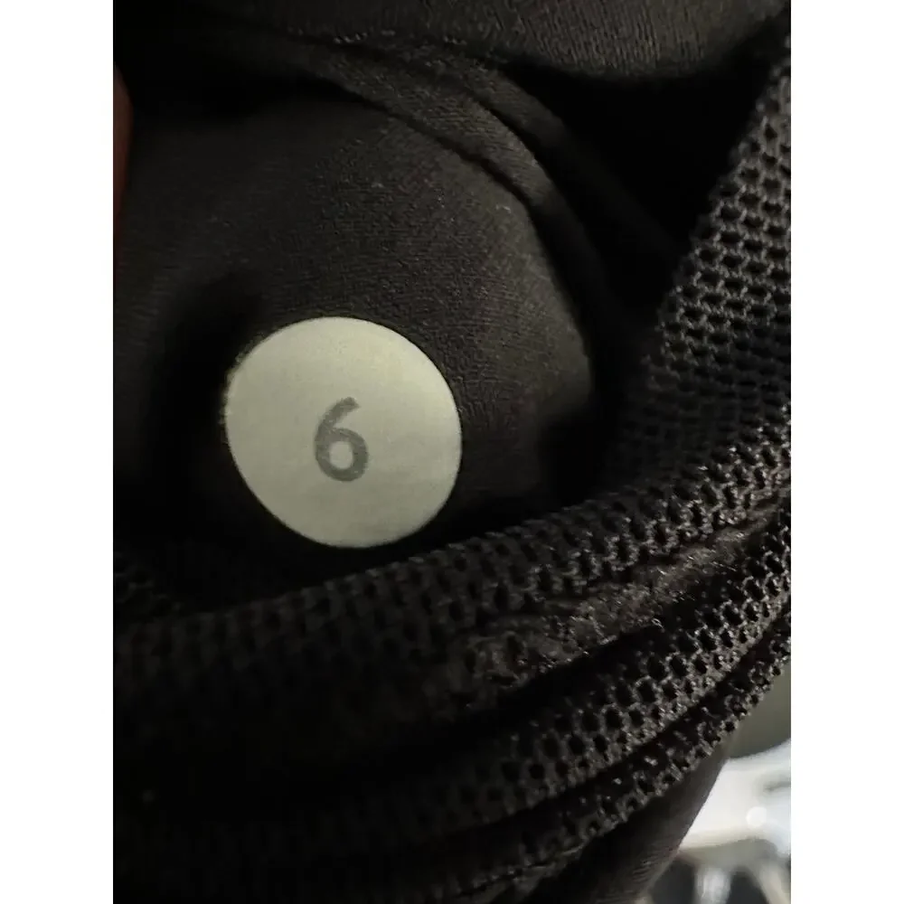 Lululemon Joggers Women 6 Black‎ Active Casual Pants Career Pleated Travel Work